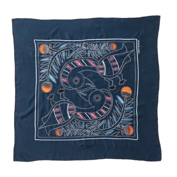 Tory Burch Accessories - NWT Tory Burch Women Embroidered Toucan Square Scarf 36x36 Inch $228